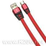Шнур USB-TYPE-C 200mm RED