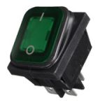 Перемикач KCD2-201N-LED-GREEN