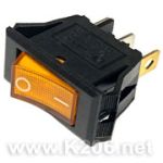 Переключатель KCD3-101V YELLOW 15A-20A