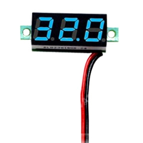 Вольтметр DC2.4-30V-BLUE (8мм)