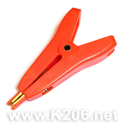 Зажим "крокодил" RH-1071-RED