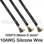 Провід силіконовий SIL-5.3-BLACK (10AWG)