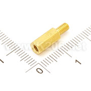 Стійка латунна TFM-M3x10+6мм
