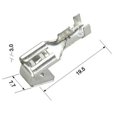 Клема 6,3мм DJ6212-D6.3B