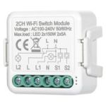 Wi-Fi выключатель 2 канала LED 2x150W 2x5A