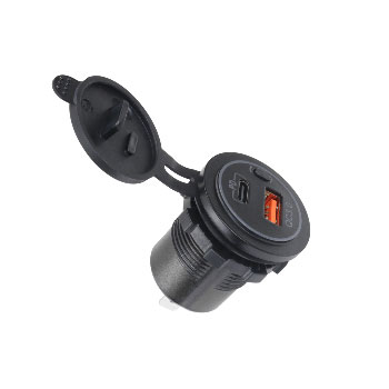 АЗП 12-24V YC-A93KB 2xUSB Black