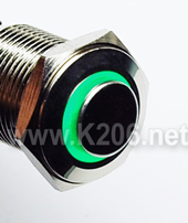 Кнопка антивандальна HQ16N/H11-12V-G