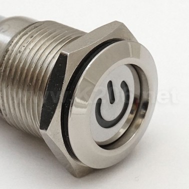 Кнопка антивандальная HQ16N/F11Z-12V-EDY-W