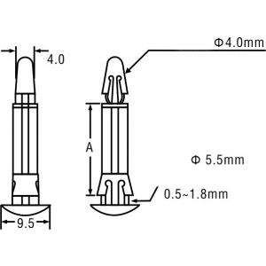 Стойка пластиковая RS-6