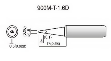 Жало 900M-T-1.6D YIHUA