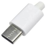 Вилка USB Type-C 4pin белая CN-07-06