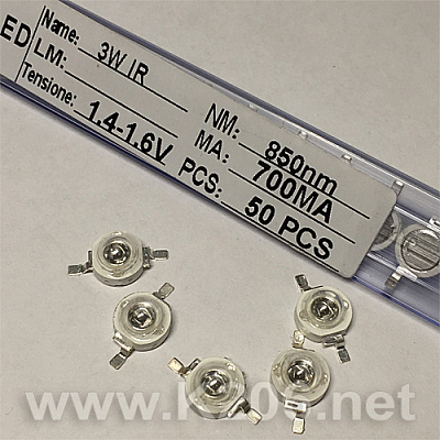 Инфракрасный (ИК) LED 3W IR 850nm