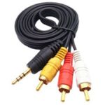 Аудіо кабель AUX-3.5 ММ - 3xRCA 1.5М