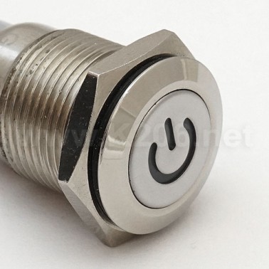 Кнопка антивандальна HQ16N/F11Z-12V-EDY-W