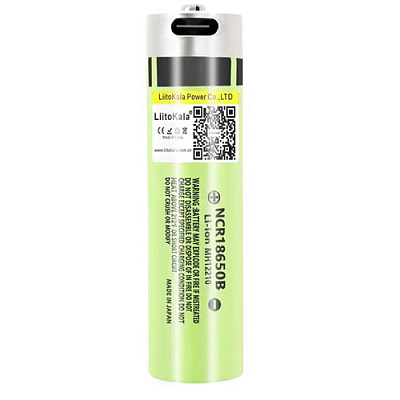 Акумулятор LiitoKala NCR18650B-USB 3400mAh
