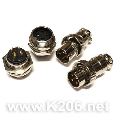 GX16-GOLD-4P (F+M)