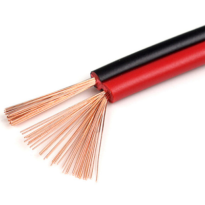 Кабель RED/BLACK RVB 2*0.5mm мідь