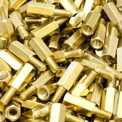 Стойка латунная TFM-M3x10+6мм