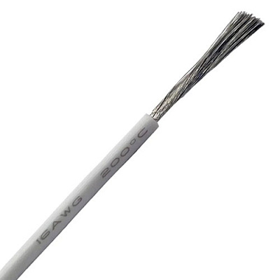Провод силиконовый SIL-1.3-WHITE (16AWG)