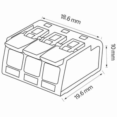 Клеммник 3PIN 103-002-0003-010 Horoz Electric