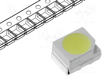 LED SMD 3528 QWC Белый Холодный 6000-6500K