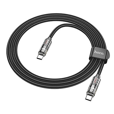 Кабель Type-C to Type-C Hoco U122 1.2m Black