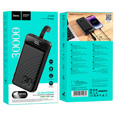 Power bank HOCO J123B 30000mAh 22.5W Black