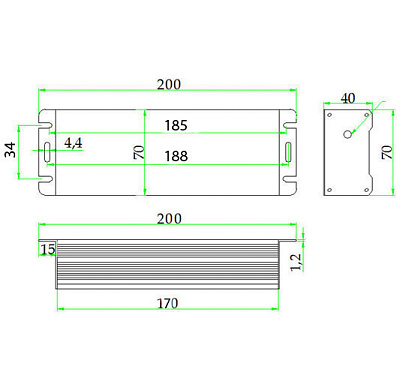 Блок питания BO-0/10V-100W 24V/4.17A