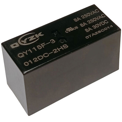 Реле QY115F-3-012DC-2HS 8A 2A coil 12VDC