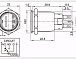 Кнопка антивандальна HQ19N/F11-24V-G