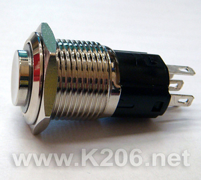 Кнопка антивандальная HQ16N/H11-12V-B