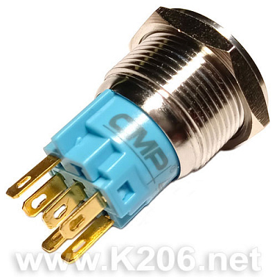 Кнопка антивандальна MP019S1/F11Z-12V-R/G-CMP