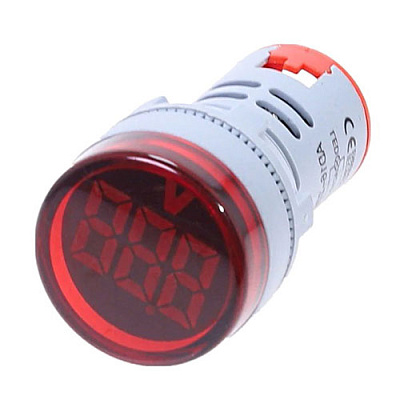 Вольтметр щитовий AD16-22VM-R 20-500VAC RED