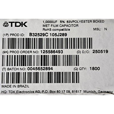 Конденсатор MC5-1.0-63V-TDK