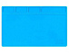 Коврик силиконовый S-110 280x200мм (синий)