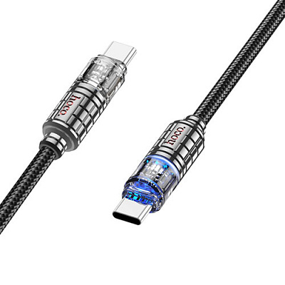 Кабель Type-C to Type-C Hoco U122 1.2m Black
