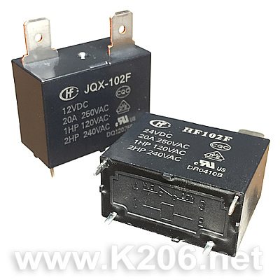 Реле JQX-102F-12VDC (HF102F)