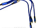 USB кабель 3-in-1 1.2m-BLUE /Нейлон/