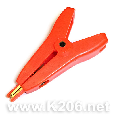 Затискач "крокодил" RH-1071-RED