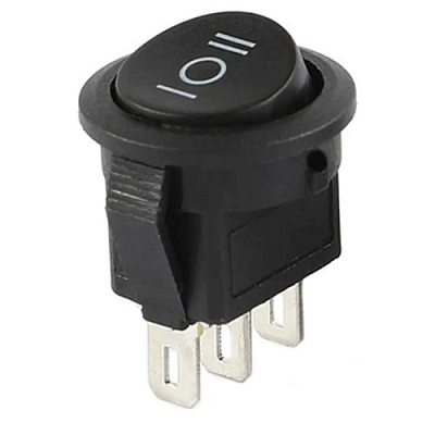Перемикач KCD11 Black 3pin 3A