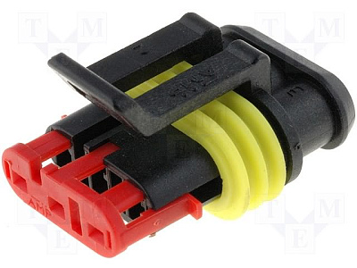 Разъём авто "Superseal 1.5" 3 pin (комплект)