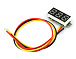 Вольтметр DC 0-100V-RED (8мм) 3 wire