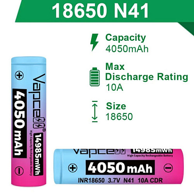 Аккумулятор Vapcell INR18650 N41 4050mAh