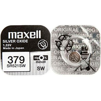 Батарейка Maxell Silver Oxide 379 SR521SW 1.55V