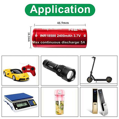 Акумулятор Vapcell INR18500 N24 2400mAh
