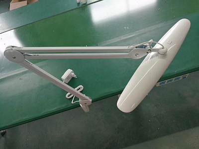 Лампа настольная 9501LED-7, 117 LED Серебро