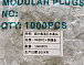 Конектор RJ-45 8P8C UTP Cat-6 наскрізний