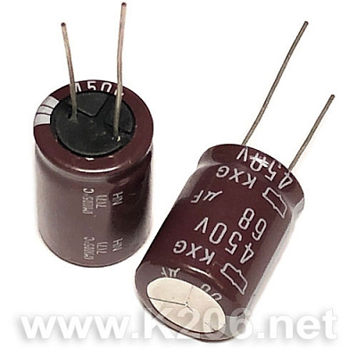 Конденсатор KXG-68/450V 105°C