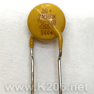 Варистор JVR-07N-391K