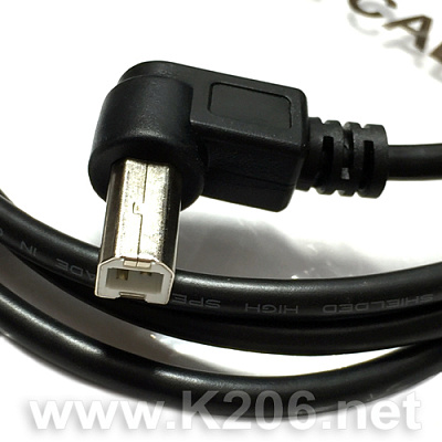 Cable USB A-USB B 90° 1.5M